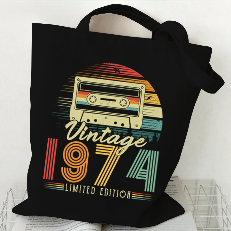 Women Bags Offers - Women's Handbags Vintage 1974 Canvas Shopping