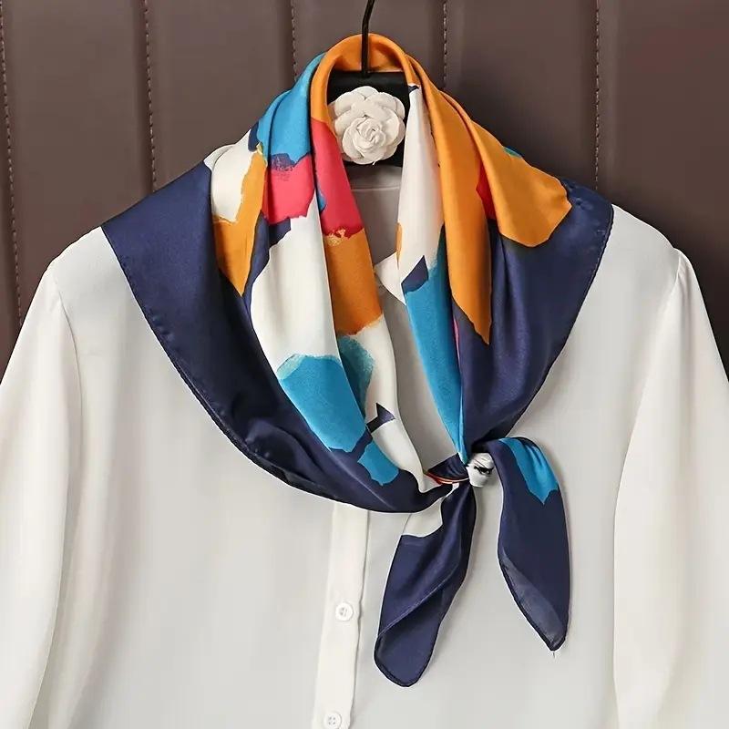 Women Bags Green - 70*70cm Green Brown Scarf Women Simulated