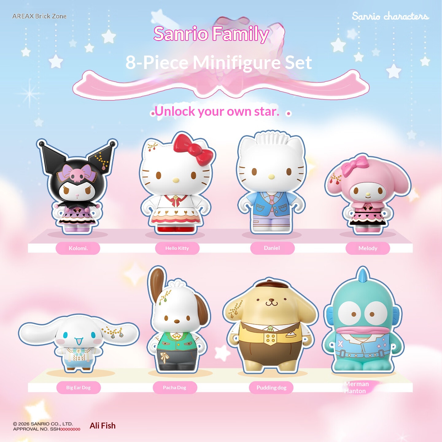 Women X Bags - Areax Sanrio Characters Building Block Blind