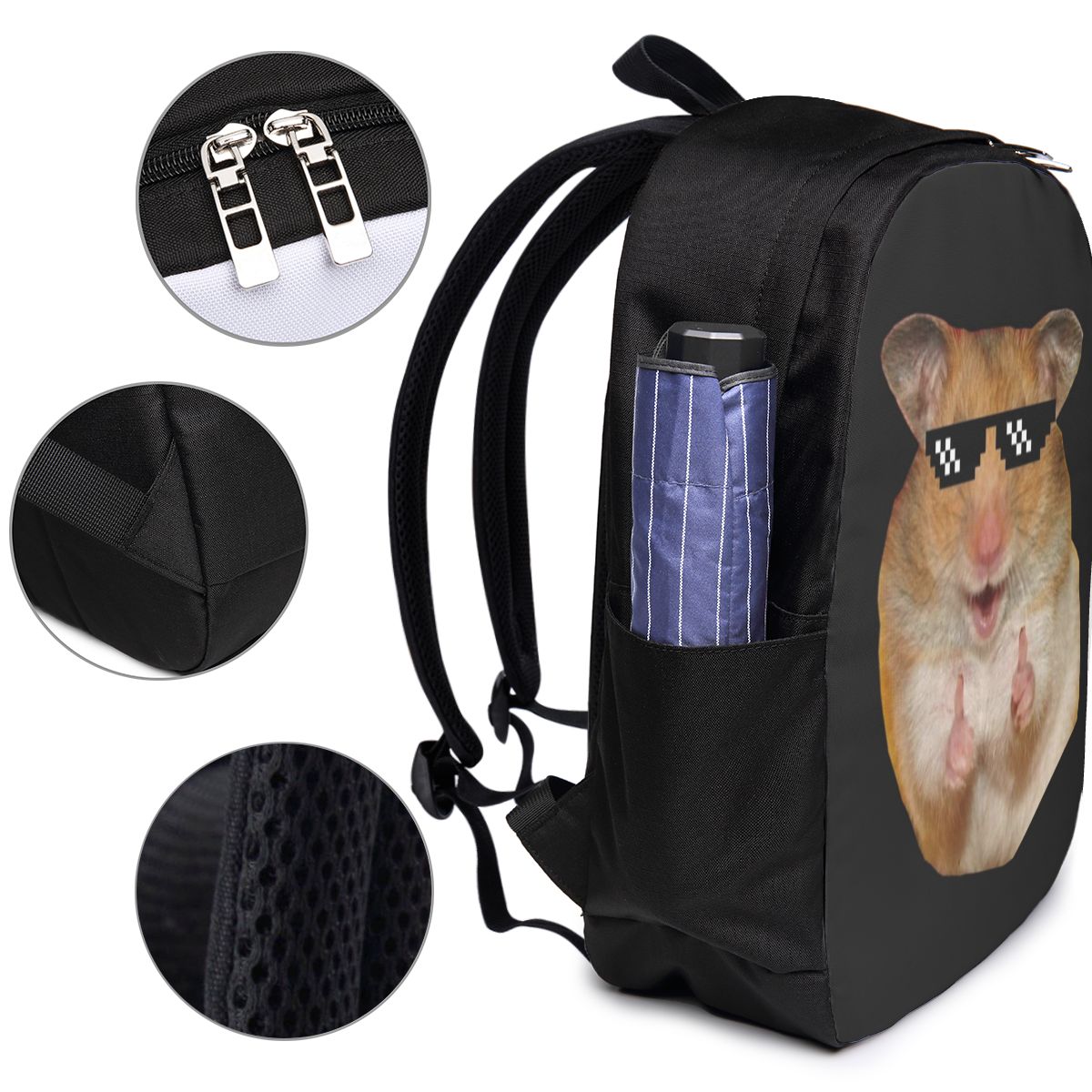 Funny Hamster Backpack Travel  - đánh giá và giá Women Bags Laptop