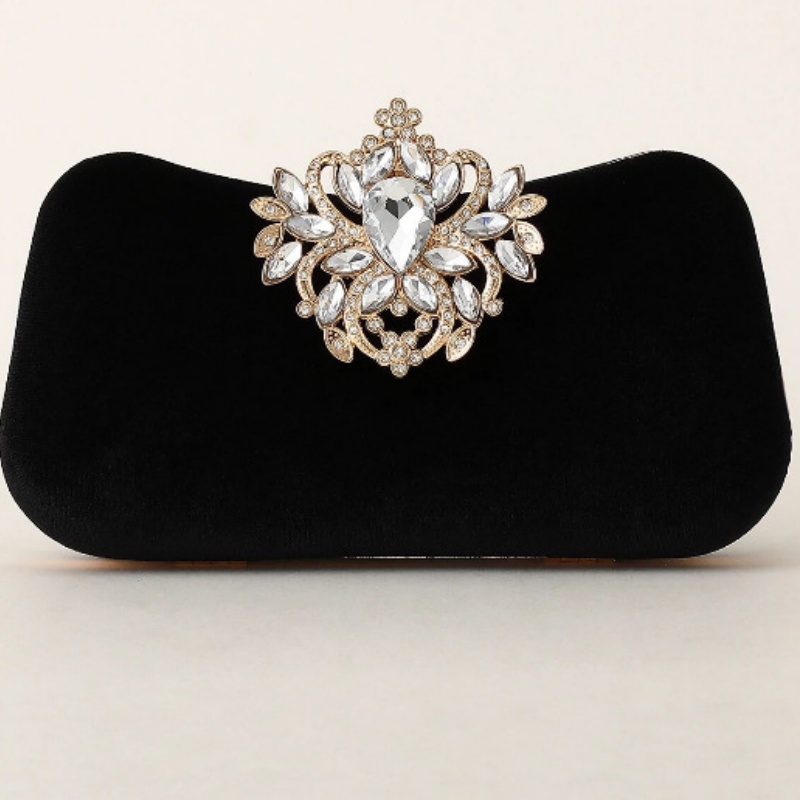 Dark Green Velvet Clutch Bag L - đánh giá và giá Women Bags Green