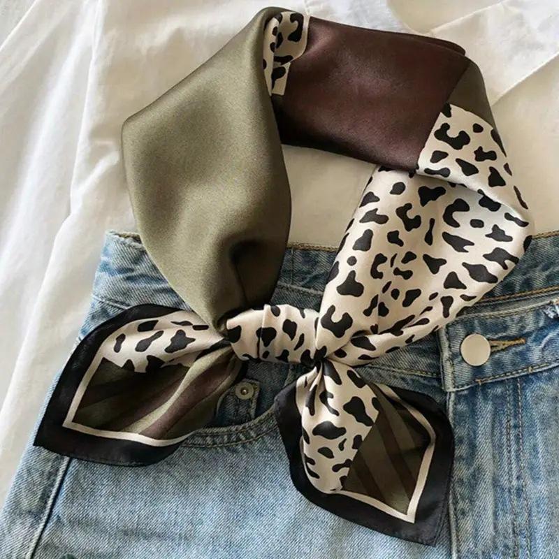 70*70cm Green Brown Scarf Wome - đánh giá và giá Women Bags Green
