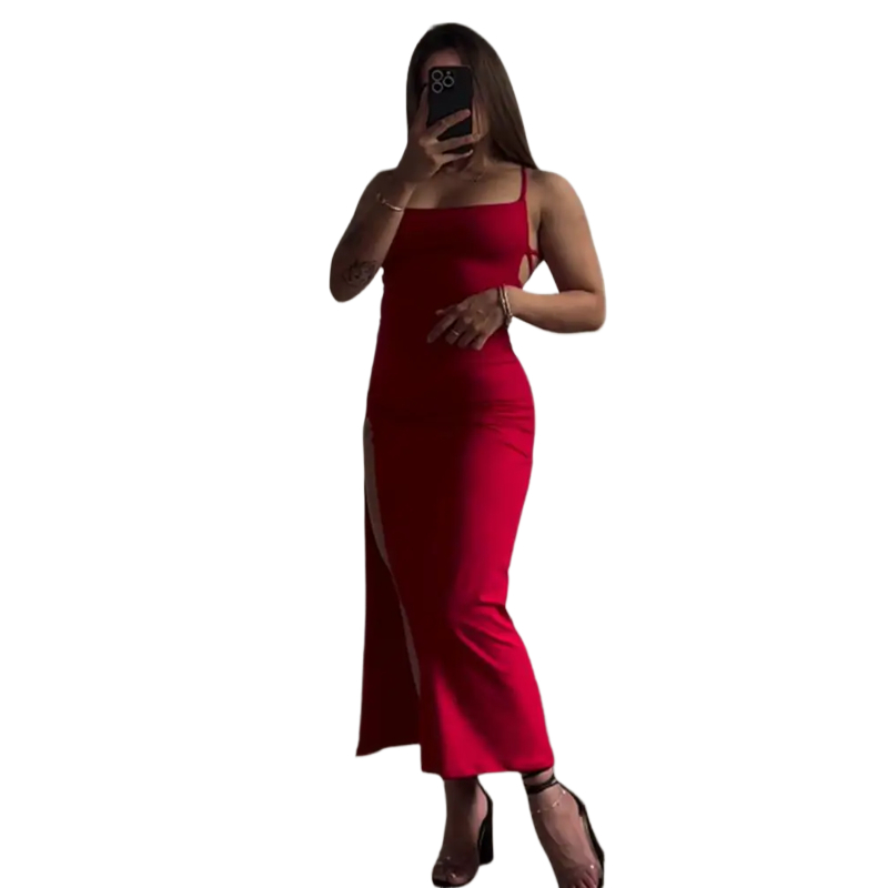 2025 Sexy Suspender Slit Dress - đánh giá và giá Women Bags Winners