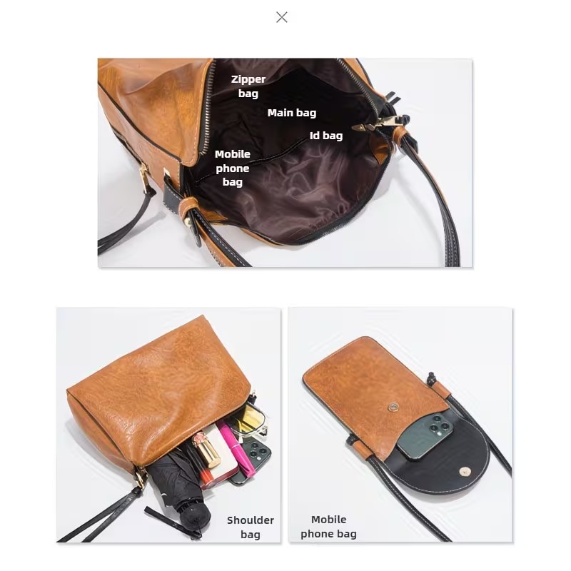 Women's Bag Set - 4-piece Set. - đánh giá và giá Phone Bag Crossbody