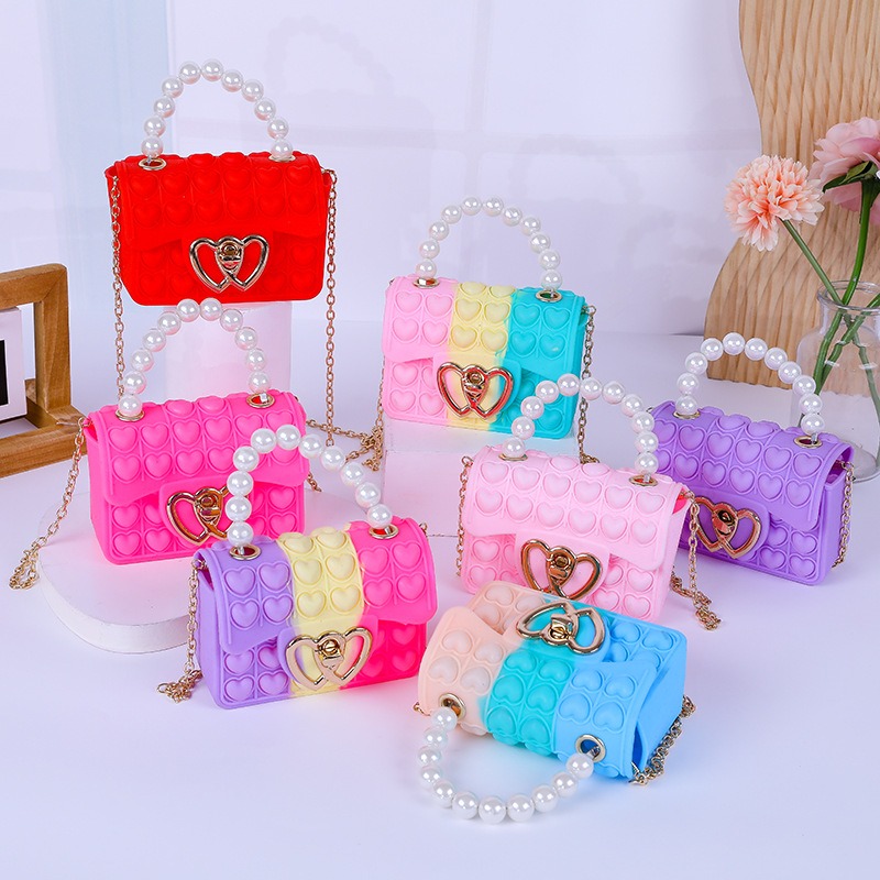 Silicone Love Bubble Jelly Bag - đánh giá và giá Women Bags Offers