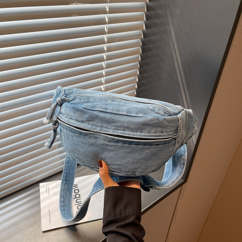 Vintage Denim Fanny Pack Strap - đánh giá và giá Women Bags Jeans