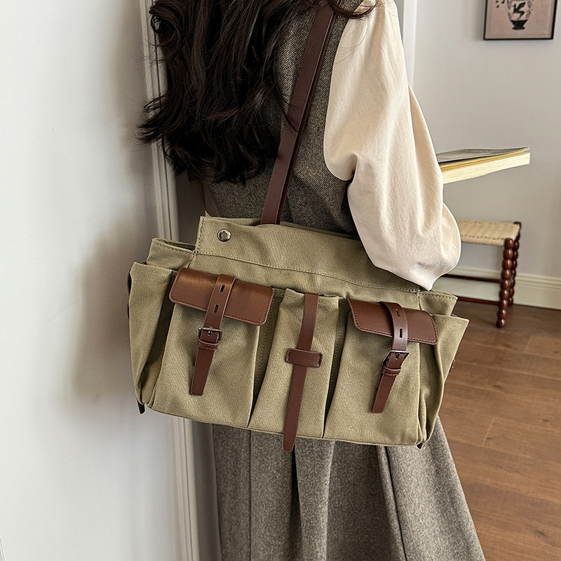 Canvas Handbag for Women Shoul - đánh giá và giá Women Bags Green