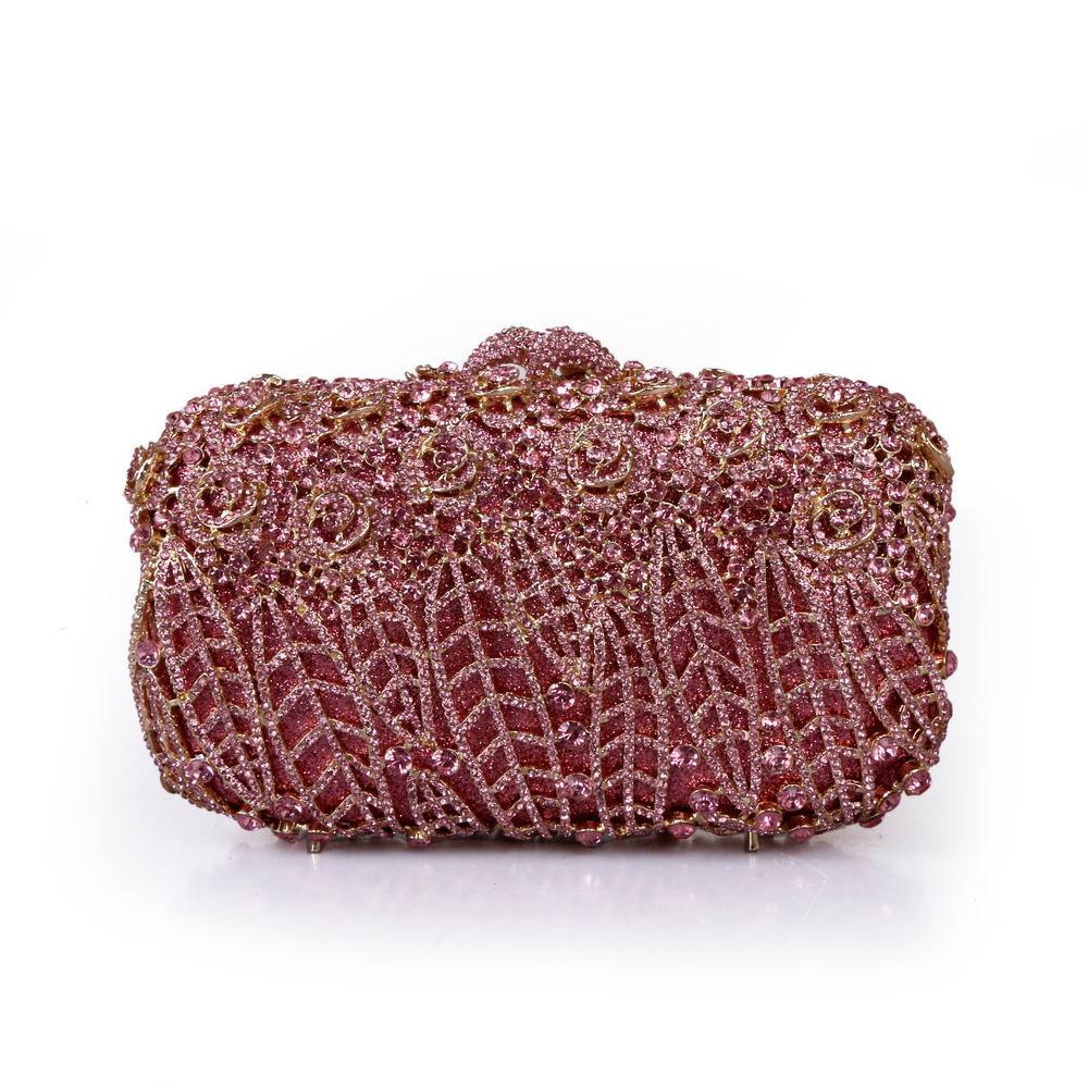 Full Stones Flower Party Box C - đánh giá và giá Women Bags Green