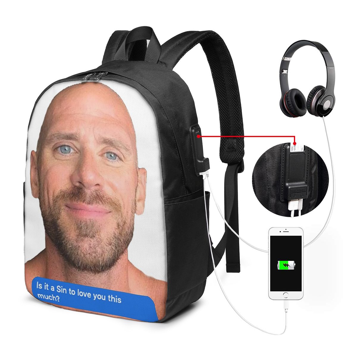 Johnny Sins Flirty Text Bubble - đánh giá và giá Women Bags Laptop