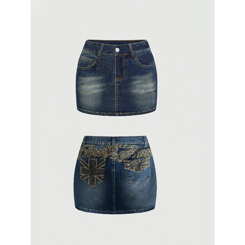 Summer Denim Retro Short Skirt - đánh giá và giá Women Bags Jeans