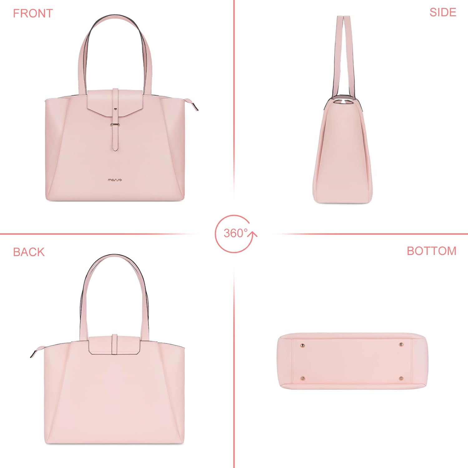 Laptop Tote Bag PU Leather Wom - đánh giá và giá Women Bags Pk