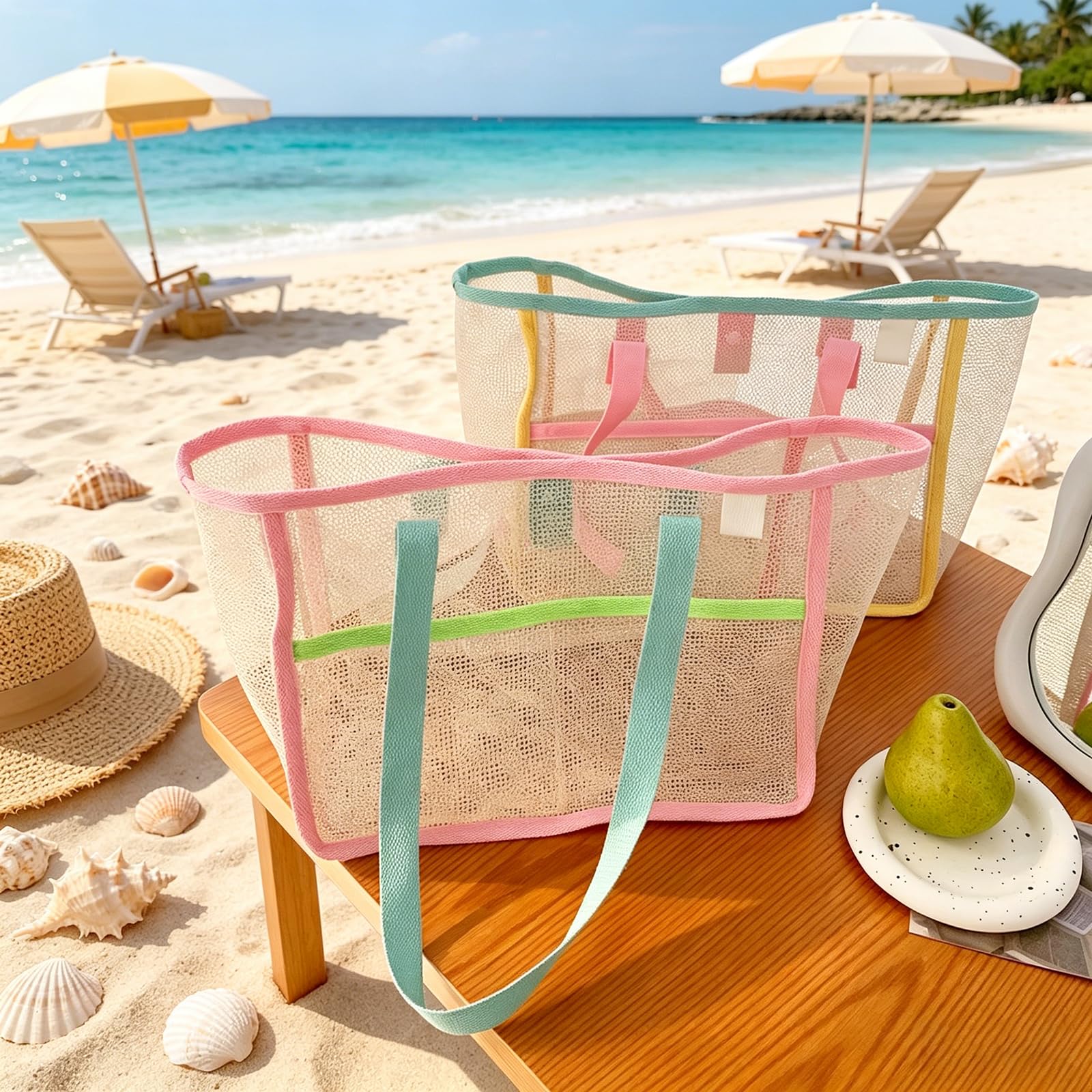 Beach Bags for Women Colorful  - đánh giá và giá Women Bags Casual