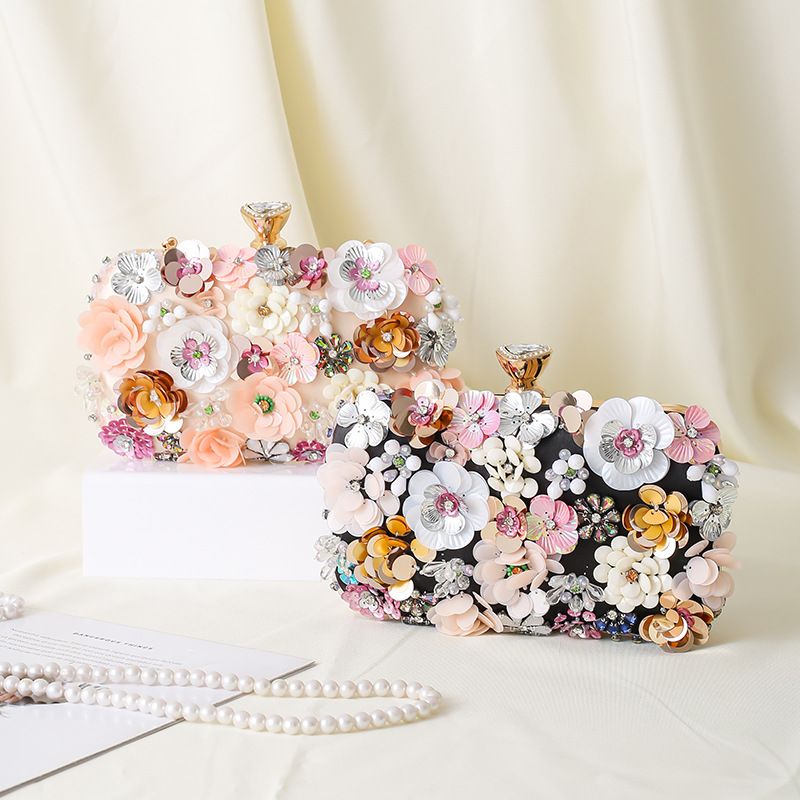 Floral Evening Dinner Handbag  - đánh giá và giá Evening Bag Beaded