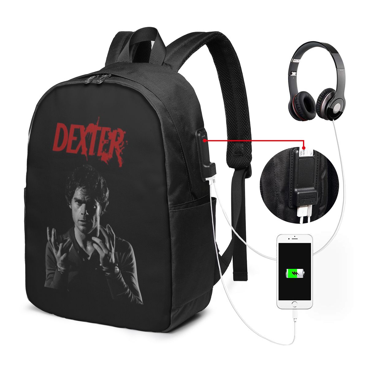Movie Dexter Morgan Backpack T - đánh giá và giá Women Bags Laptop