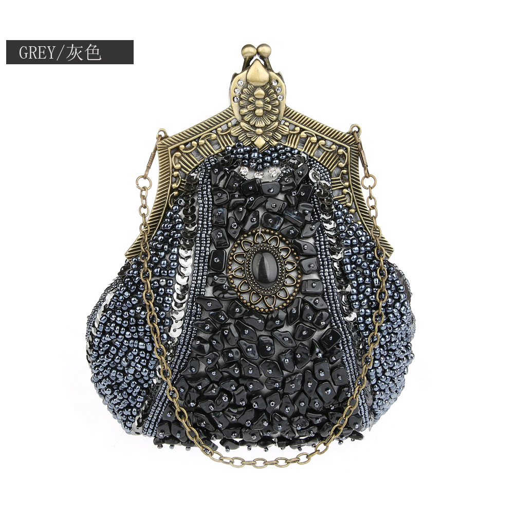 Retro Fashion Pearl Sequin Bea - đánh giá và giá Evening Bag Beaded
