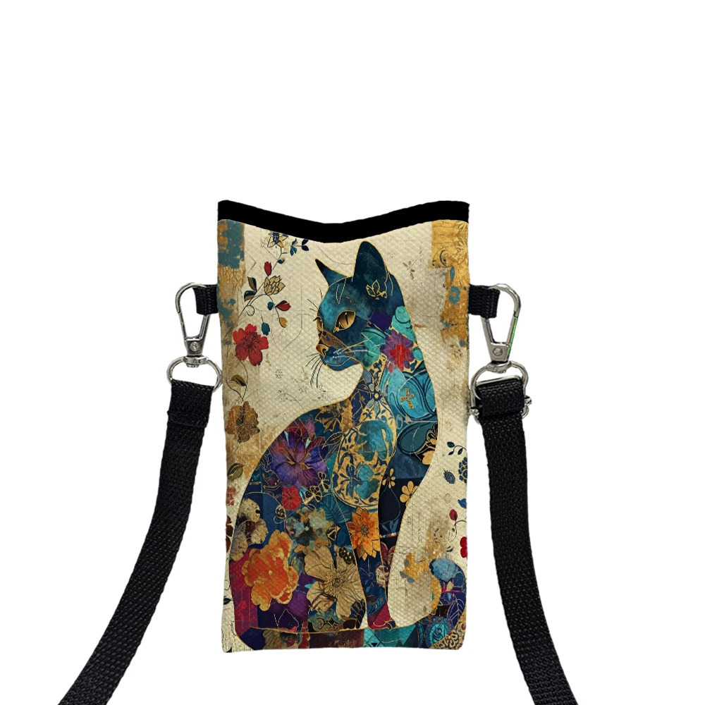 Floral Cat Pattern Crossbody B - đánh giá và giá Phone Bag Crossbody